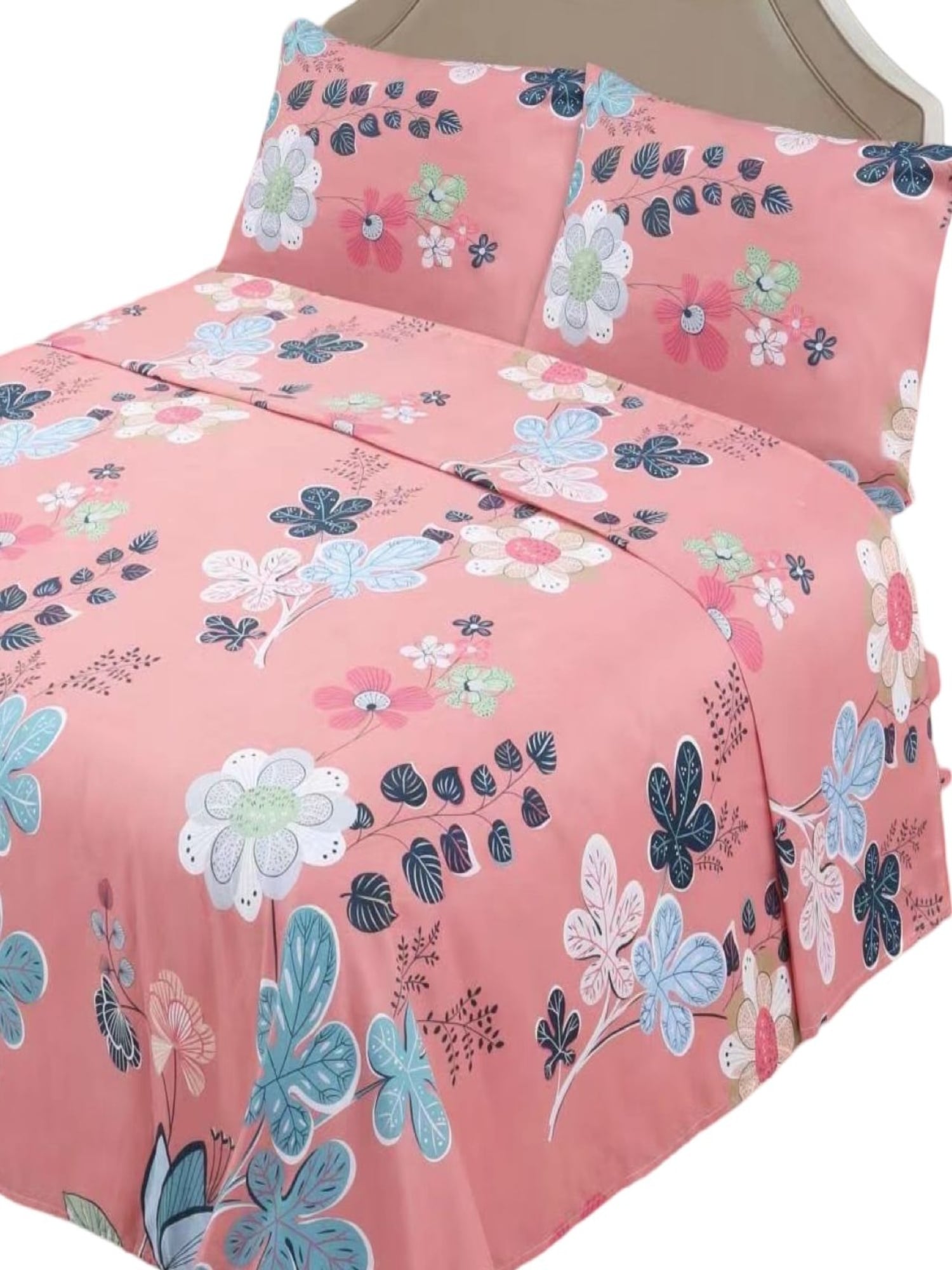 SET SÁBANAS KING 144 HILOS POLIALGODÓN MULTICOLOR LISO - 2