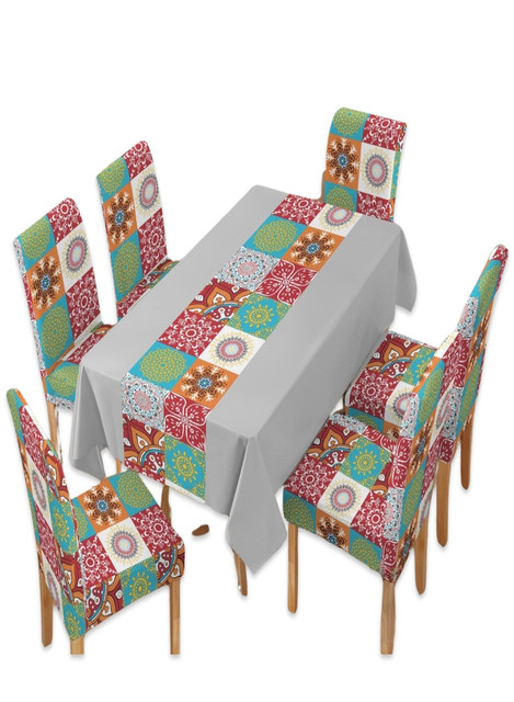 MANTEL MÁS 6 FUNDAS PARA SILLAS - 1