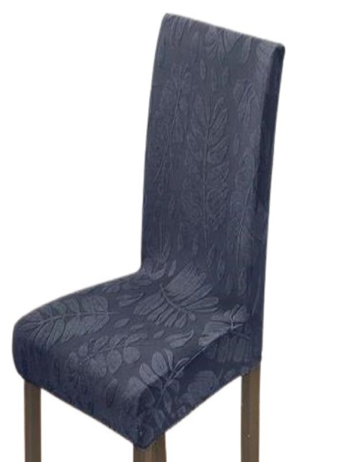 CUBRE SILLA CON DISEÑO HOJA GRIS - 2
