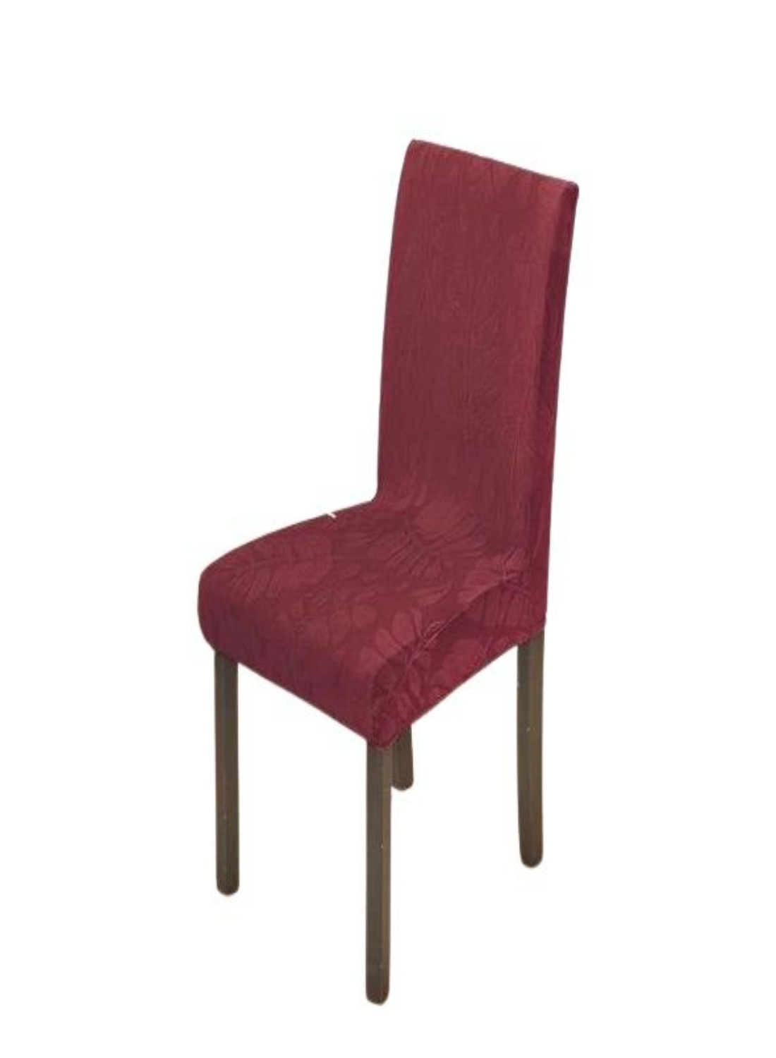 CUBRE SILLA CON DISEÑO HOJA BURDEO - 2
