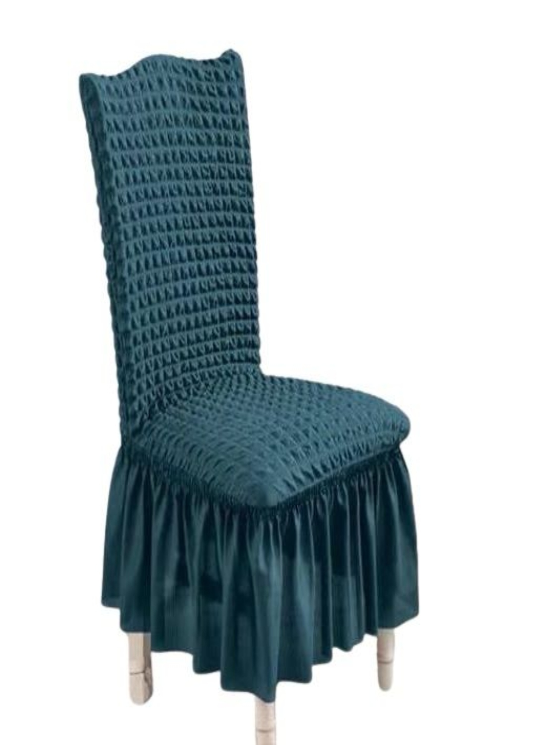 CUBRE SILLA TURKAS CON FARALAO TURQUESA - 1