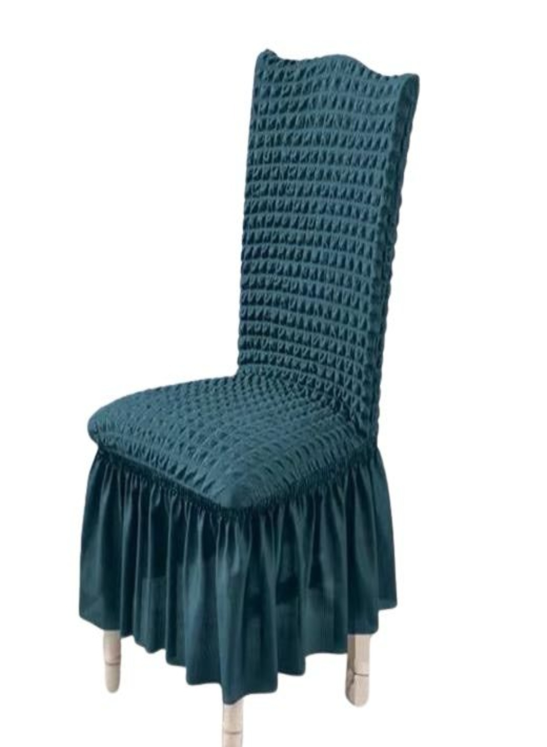 CUBRE SILLA TURKAS CON FARALAO TURQUESA - 2