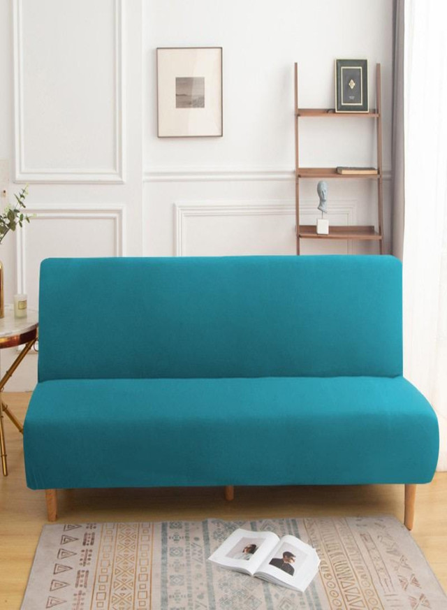 FUNDA CUBRE FUTÓN TELA GURESA 200 X 110 CM CELESTE - 3