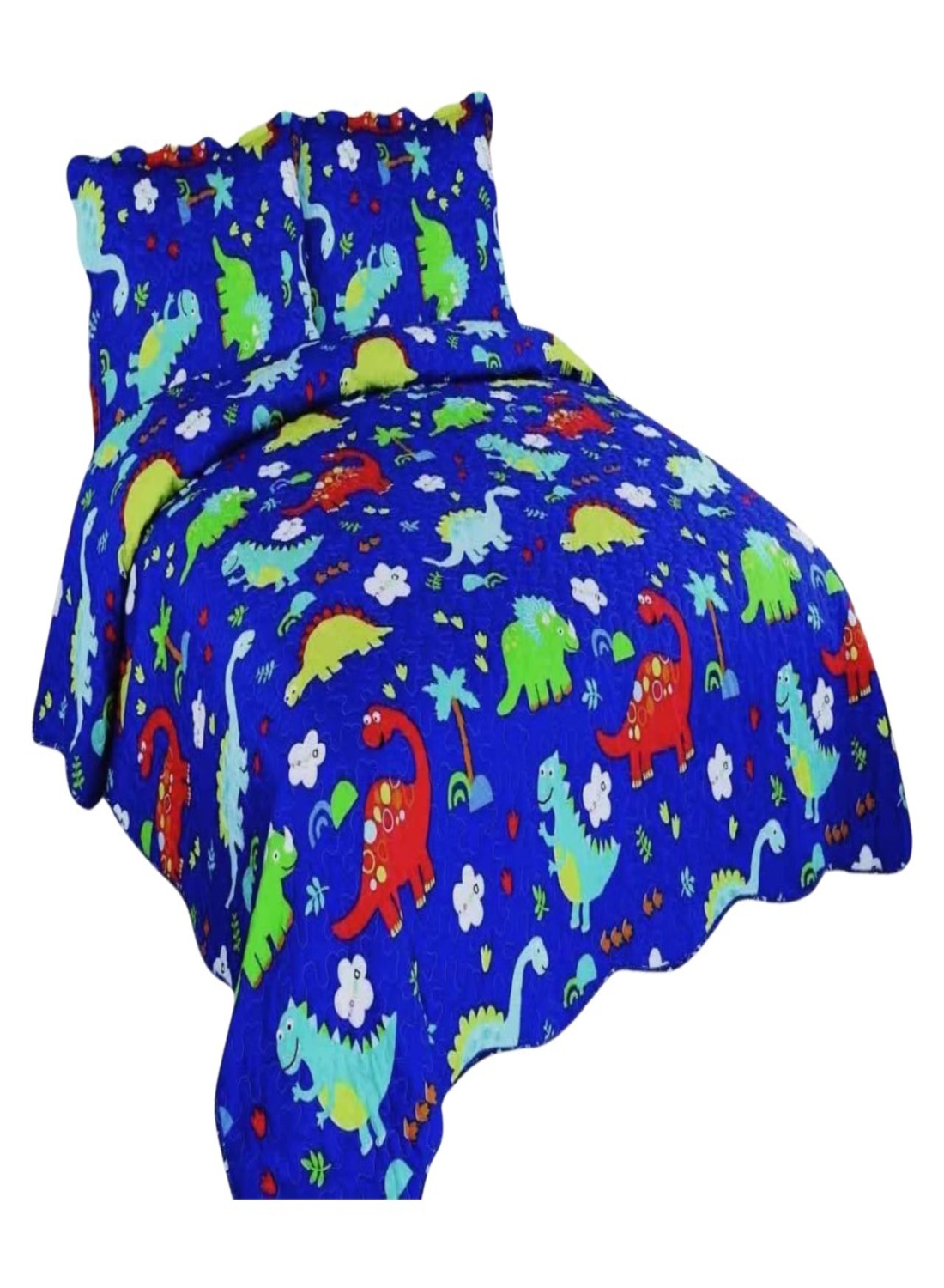 CUBRECAMA 1.5 PLAZAS MULTICOLOR QUILT VERANO - 1