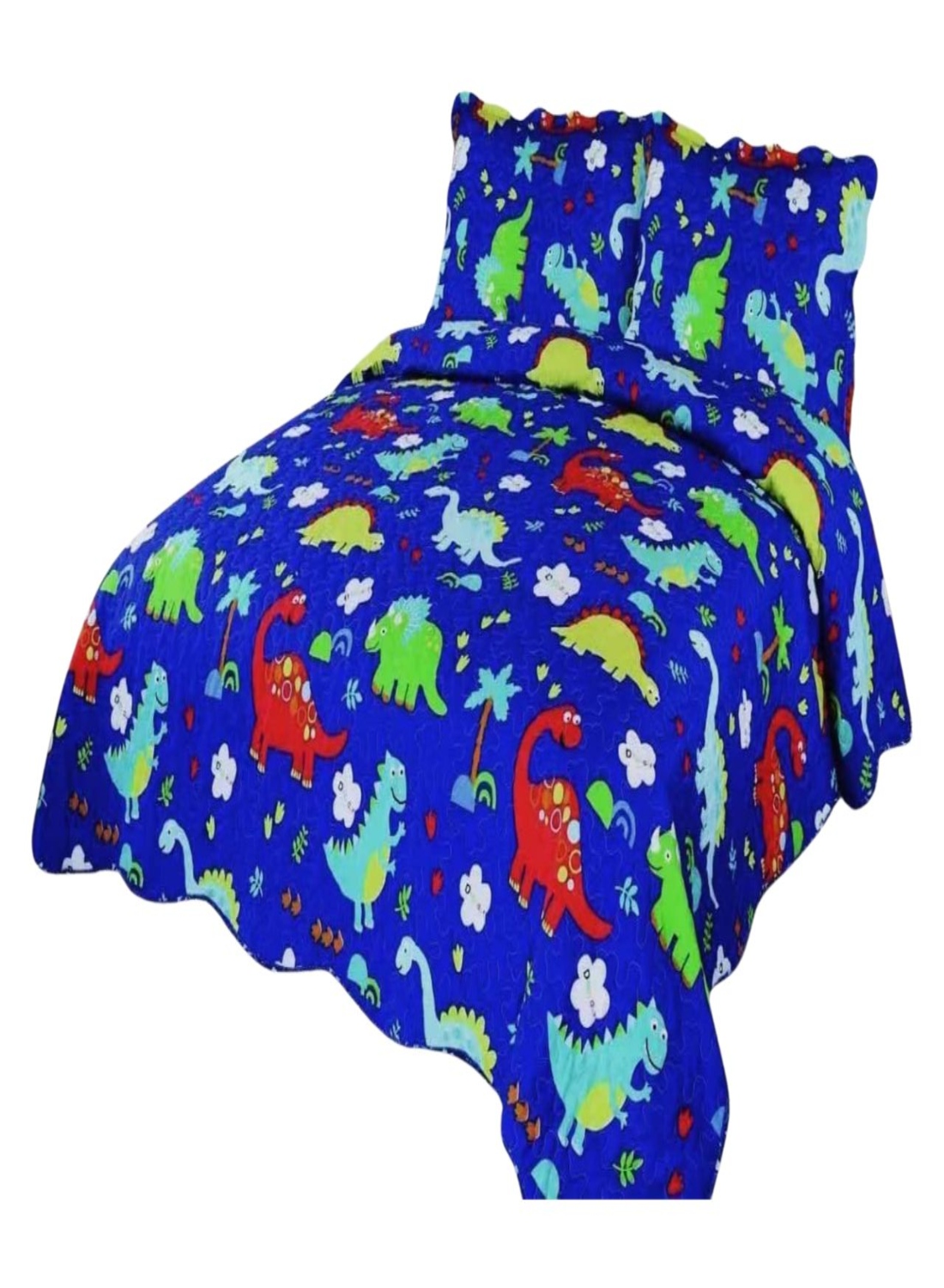 CUBRECAMA 1.5 PLAZAS MULTICOLOR QUILT VERANO - 2