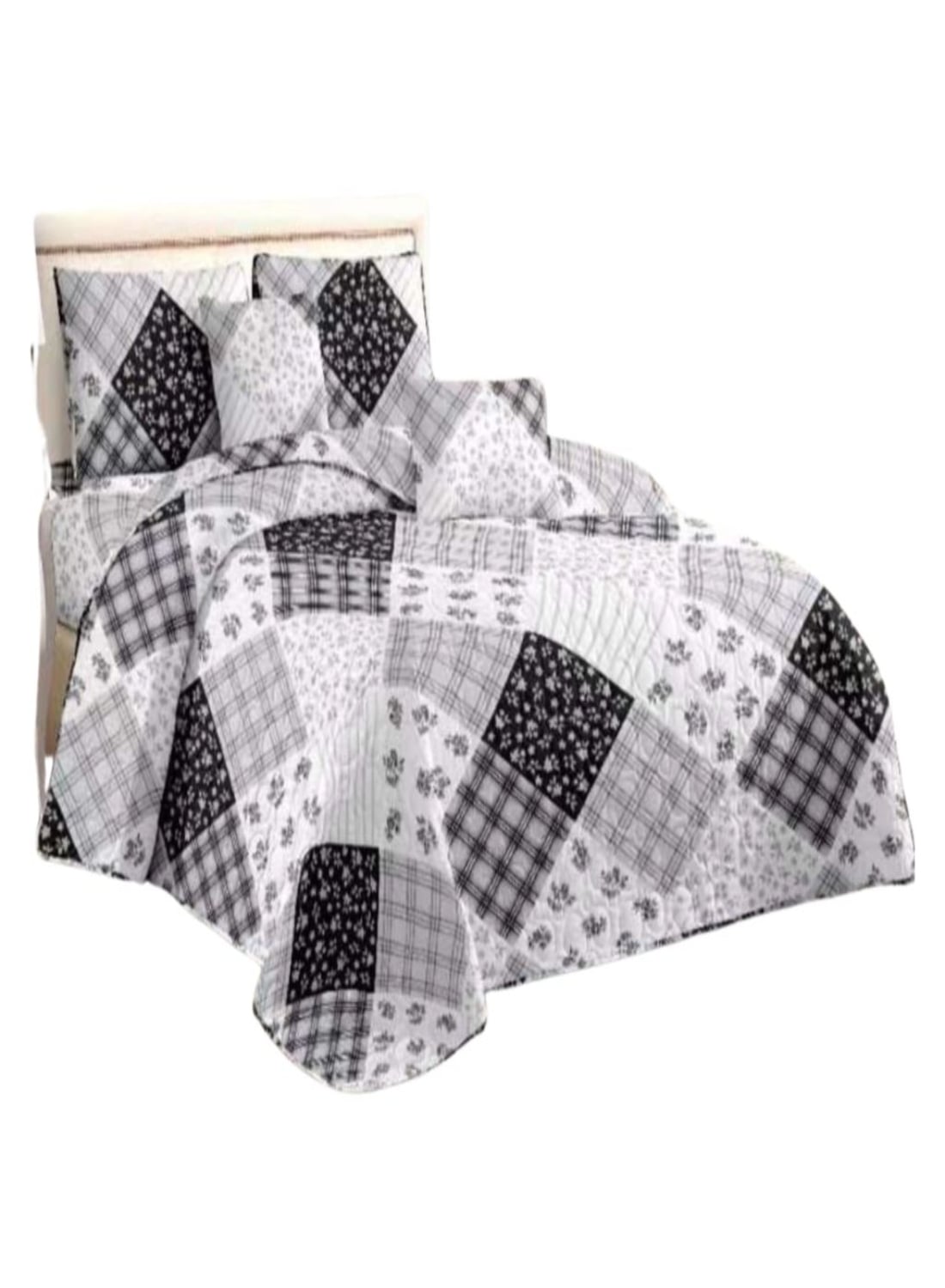 CUBRECAMA 2 PLAZAS MULTICOLOR QUILT VERANO - 1