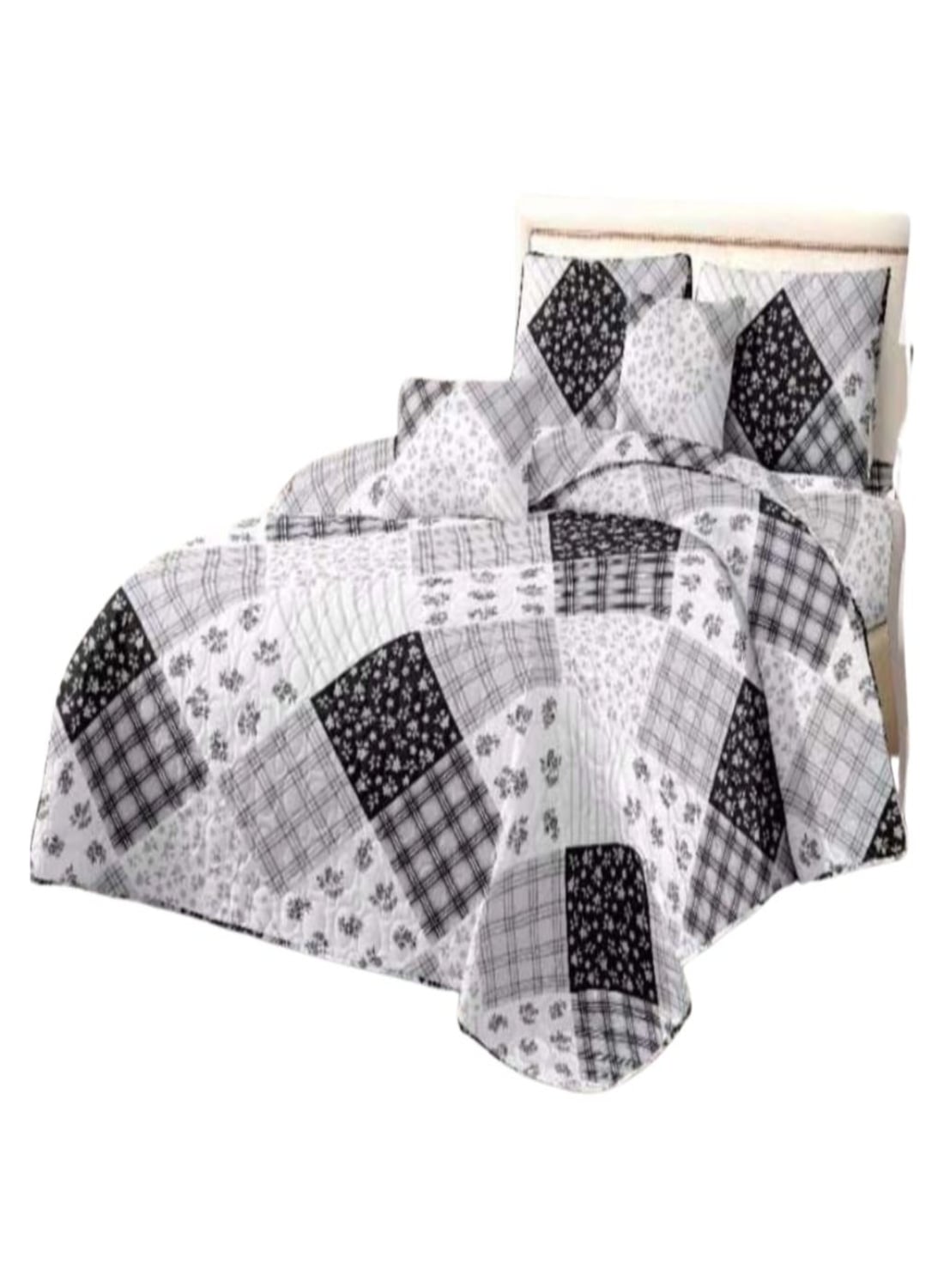 CUBRECAMA 2 PLAZAS MULTICOLOR QUILT VERANO - 2