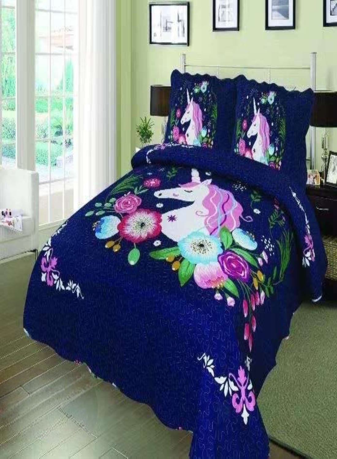 CUBRECAMA 1.5 PLAZAS MULTICOLOR QUILT VERANO - 3