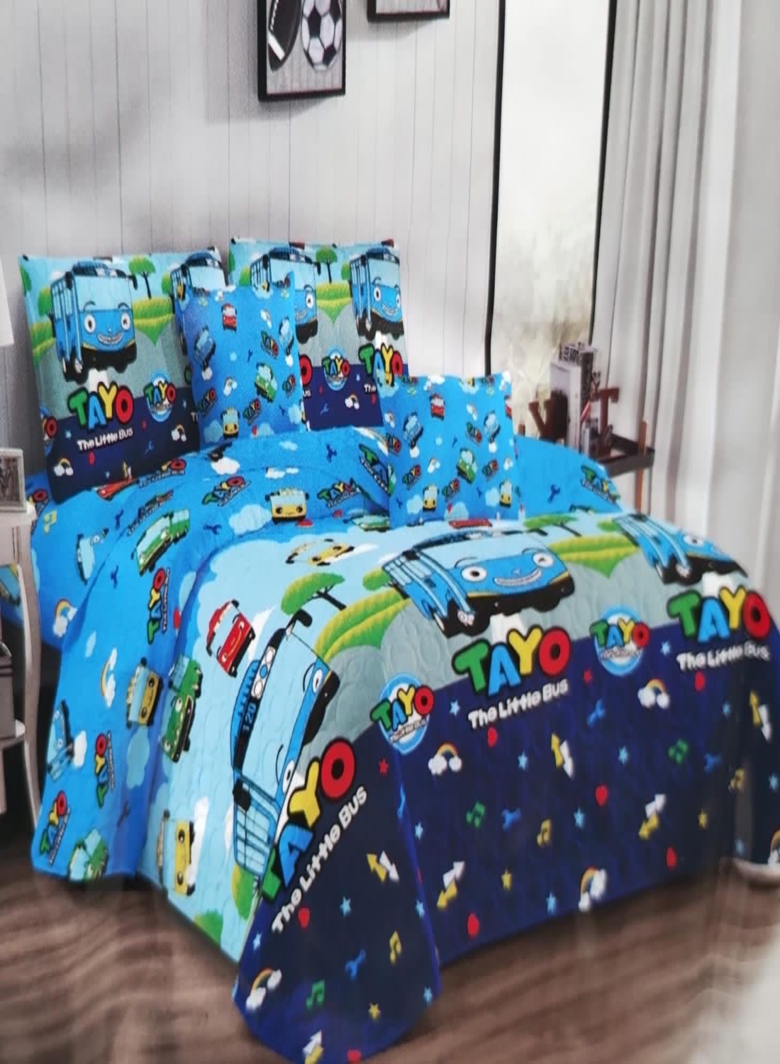 CUBRECAMA 1.5 PLAZAS MULTICOLOR QUILT VERANO - 3