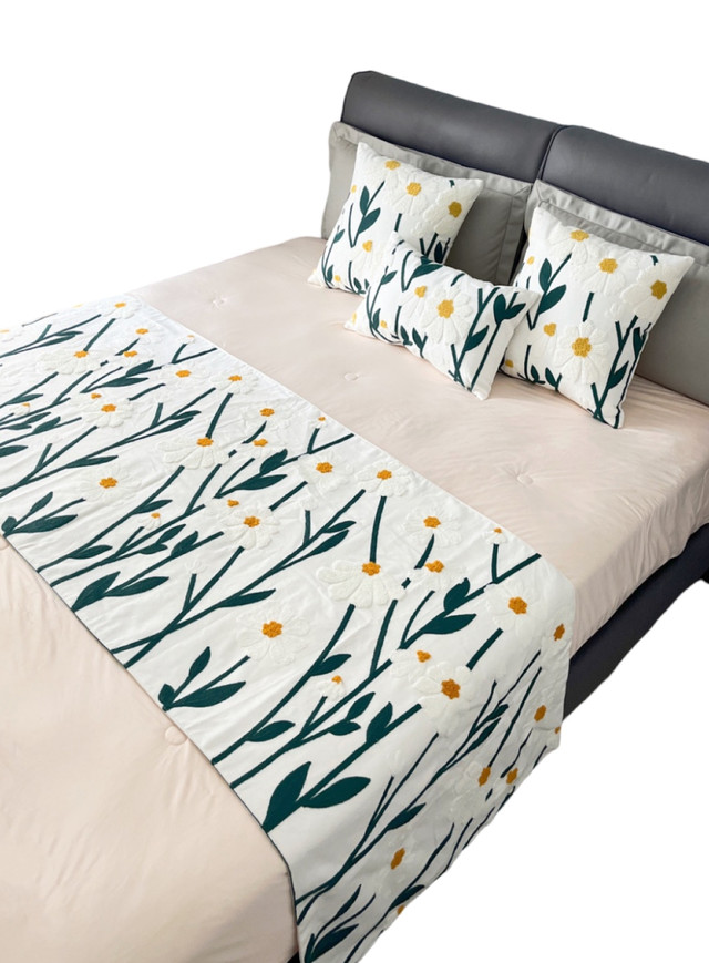 PIECERA BORDADA SIN FUNDAS 210 X 70 CM MULTICOLOR - 1