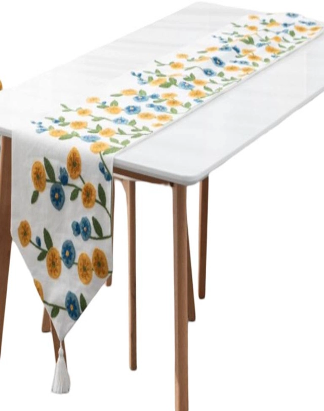 CAMINO DE MESA BORDADO ELEGANTE 33 X 180CM - 1