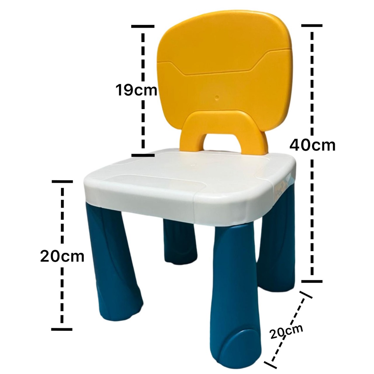 MESA JUEGO NIÑOS CON SILLA Y BLOQUES MULTICOLOR - 6