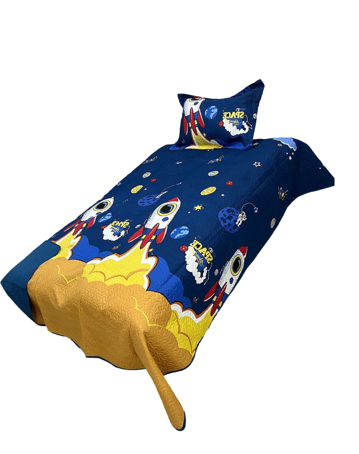CUBRECAMA ALGODÓN MULTICOLOR QUILT LIGERO PRIMAVERA VERANO NIÑO PLAZA Y MEDIA - 1