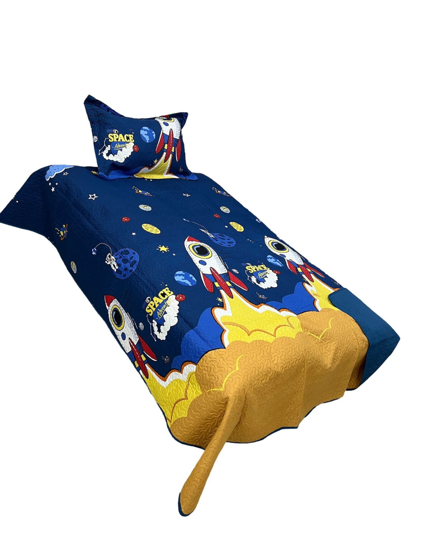 CUBRECAMA ALGODÓN MULTICOLOR QUILT LIGERO PRIMAVERA VERANO NIÑO PLAZA Y MEDIA - 2