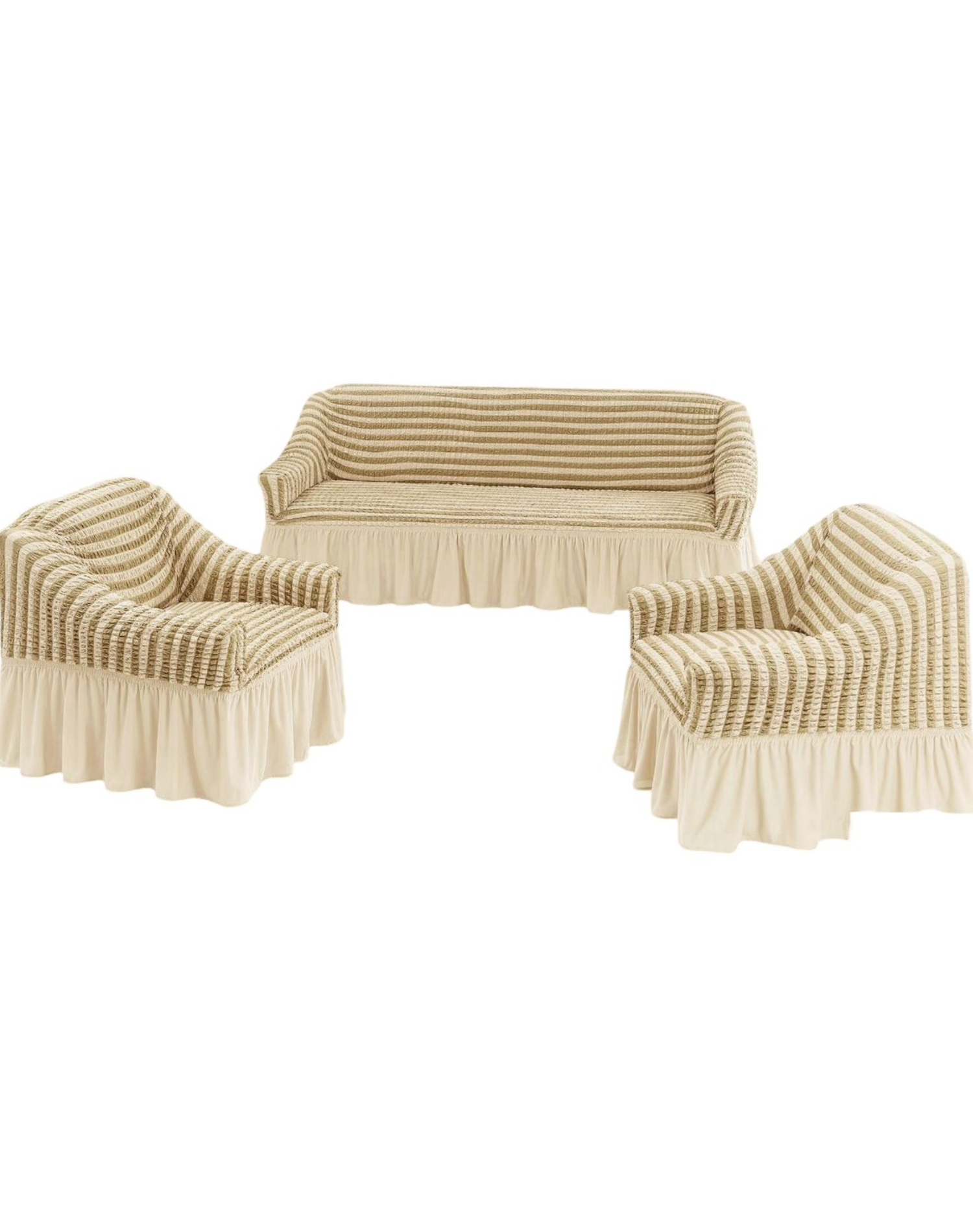 FUNDA SET TURKAS TEXTURIZADAS 3+1+1 D6.8 BEIGE - 1