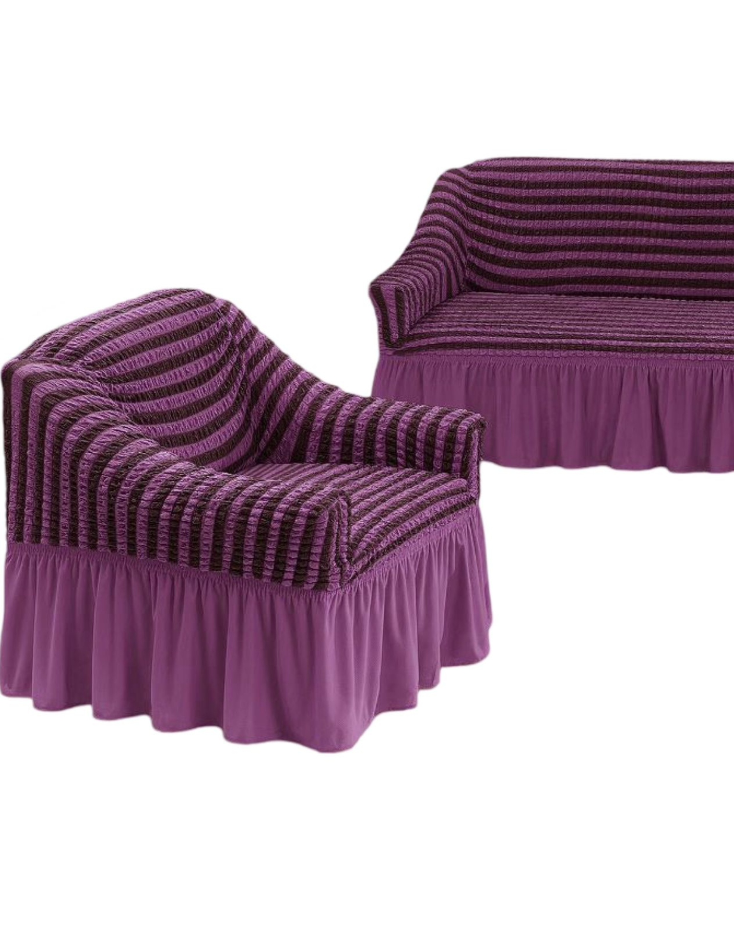 FUNDA SET TURKAS TEXTURIZADAS 3+1+1 D6.6 MORADO - 2
