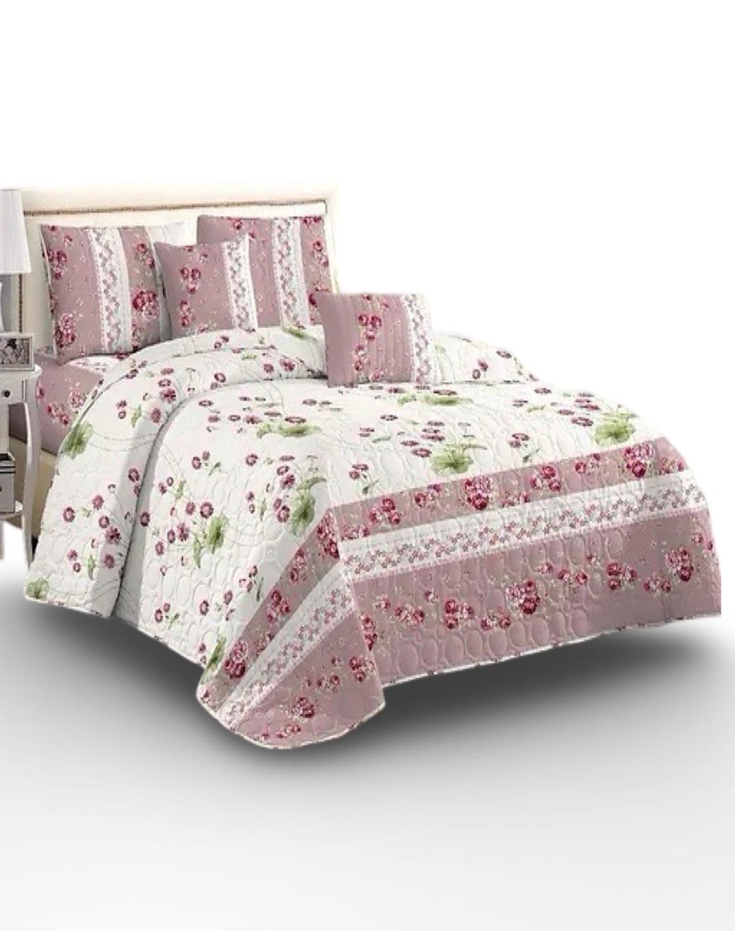CUBRECAMA MULTICOLOR QUILT 2 PLAZAS DISEÑOS PRIMAVERA VERANO E7 - 1