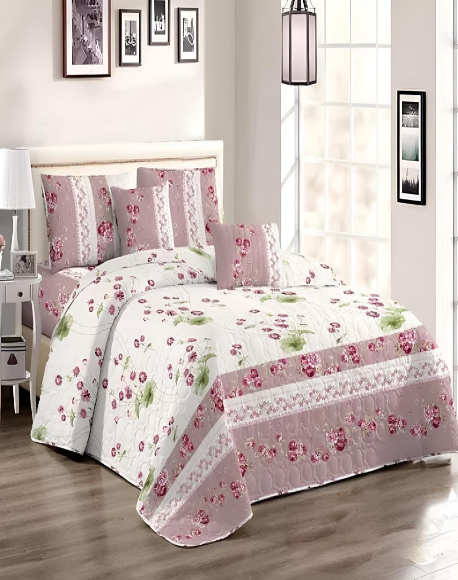 CUBRECAMA MULTICOLOR QUILT 2 PLAZAS DISEÑOS PRIMAVERA VERANO E7 - 3