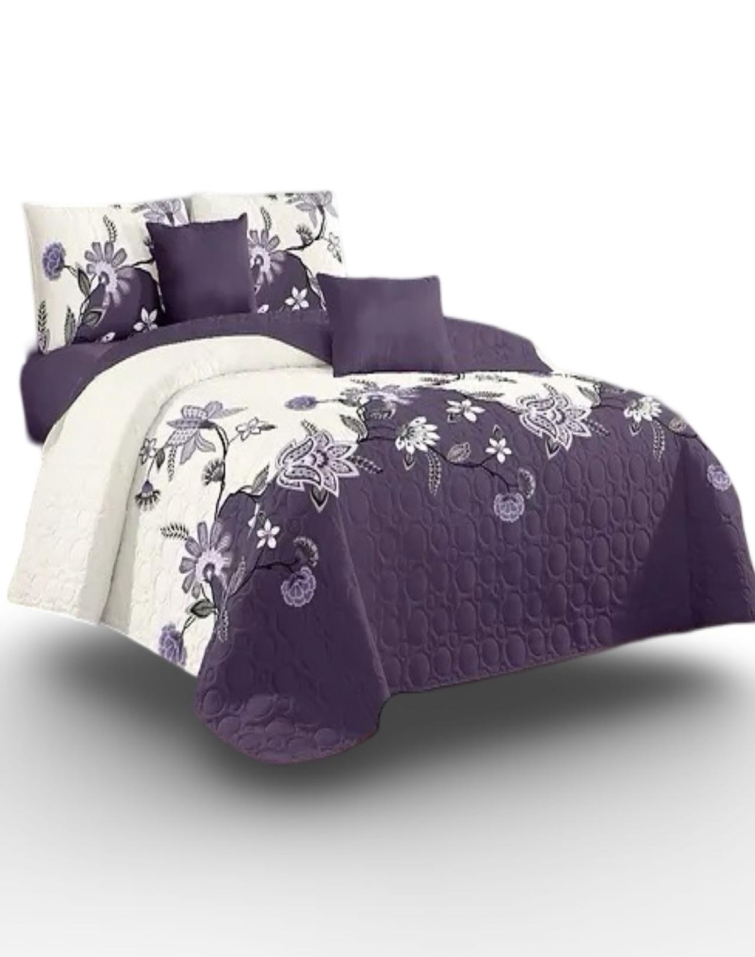 CUBRECAMA MULTICOLOR QUILT 2 PLAZAS DISEÑOS PRIMAVERA VERANO D9 - 1
