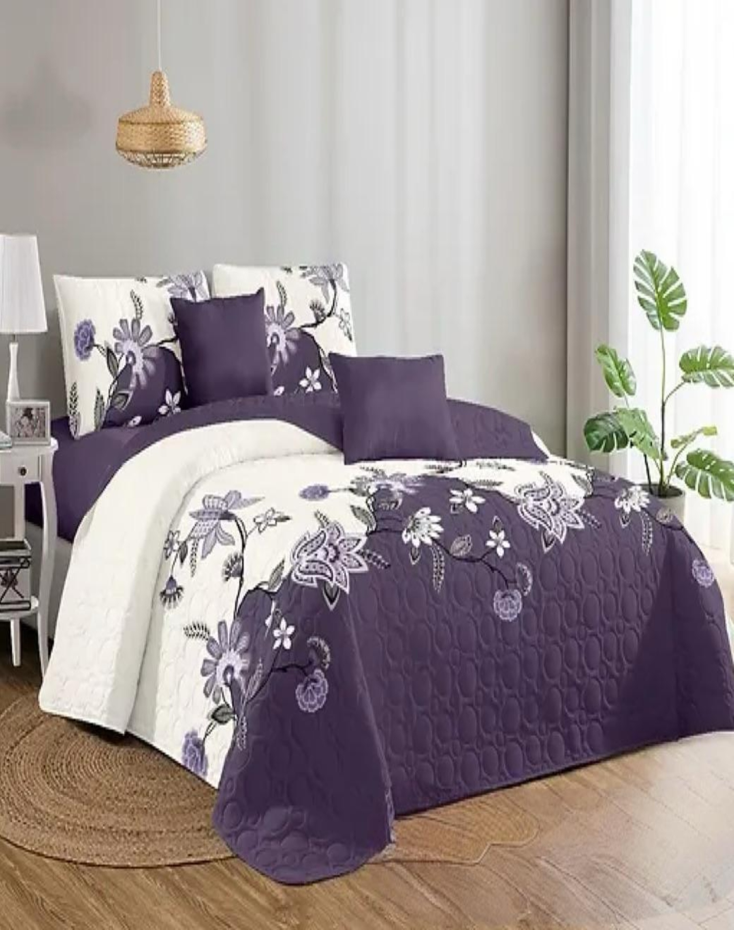 CUBRECAMA MULTICOLOR QUILT 2 PLAZAS DISEÑOS PRIMAVERA VERANO D9 - 3