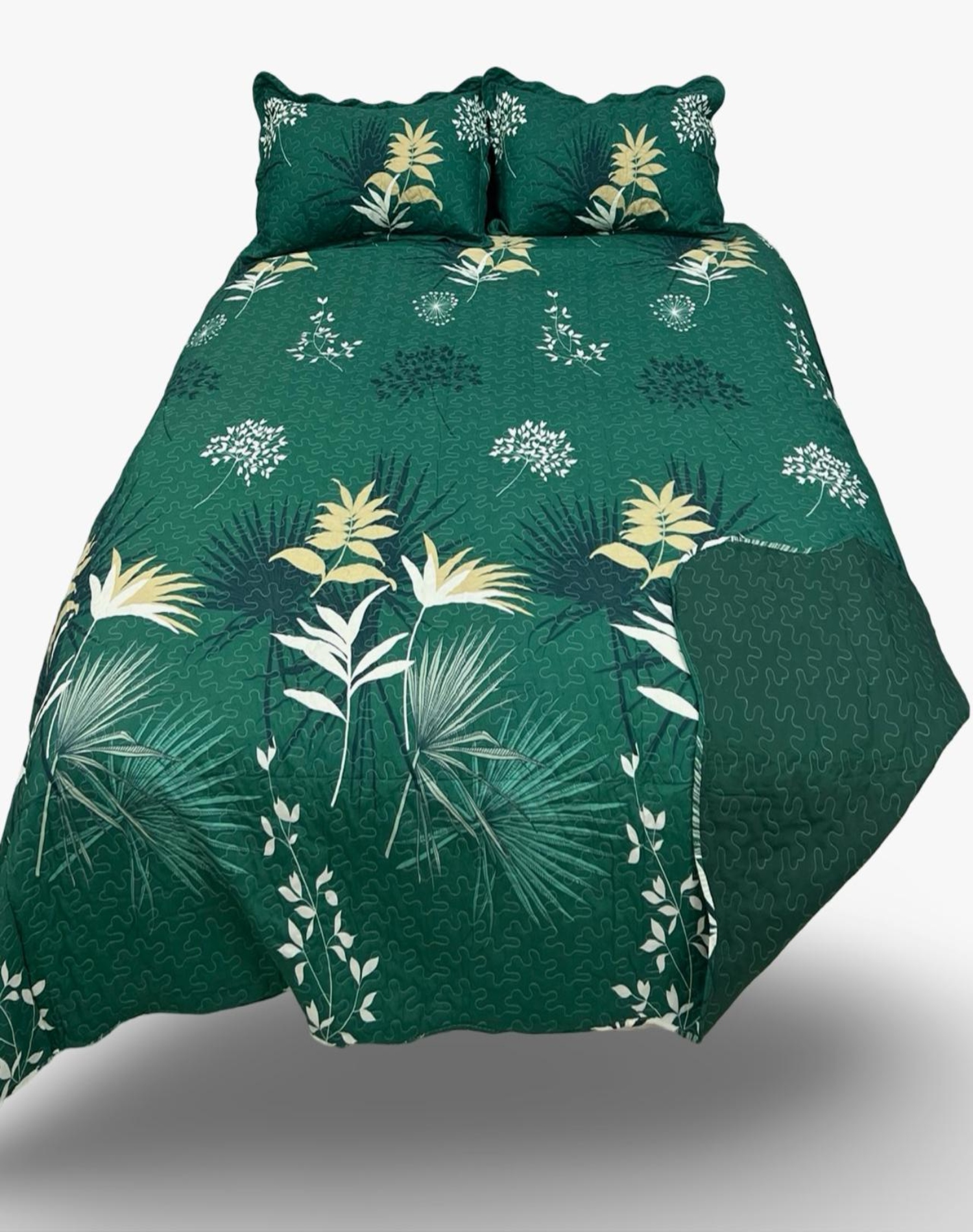 CUBRECAMA MULTICOLOR QUILT LUMINOSO 2 PLAZAS VERANO L4 - 1