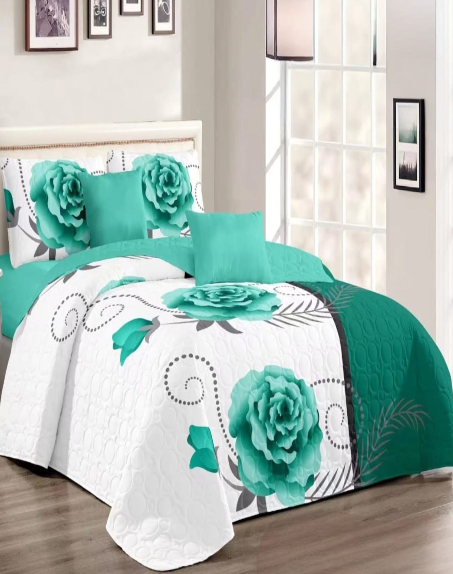 CUBRECAMA MULTICOLOR QUILT KING VERANO Y PRIMAVERA C1 - 3