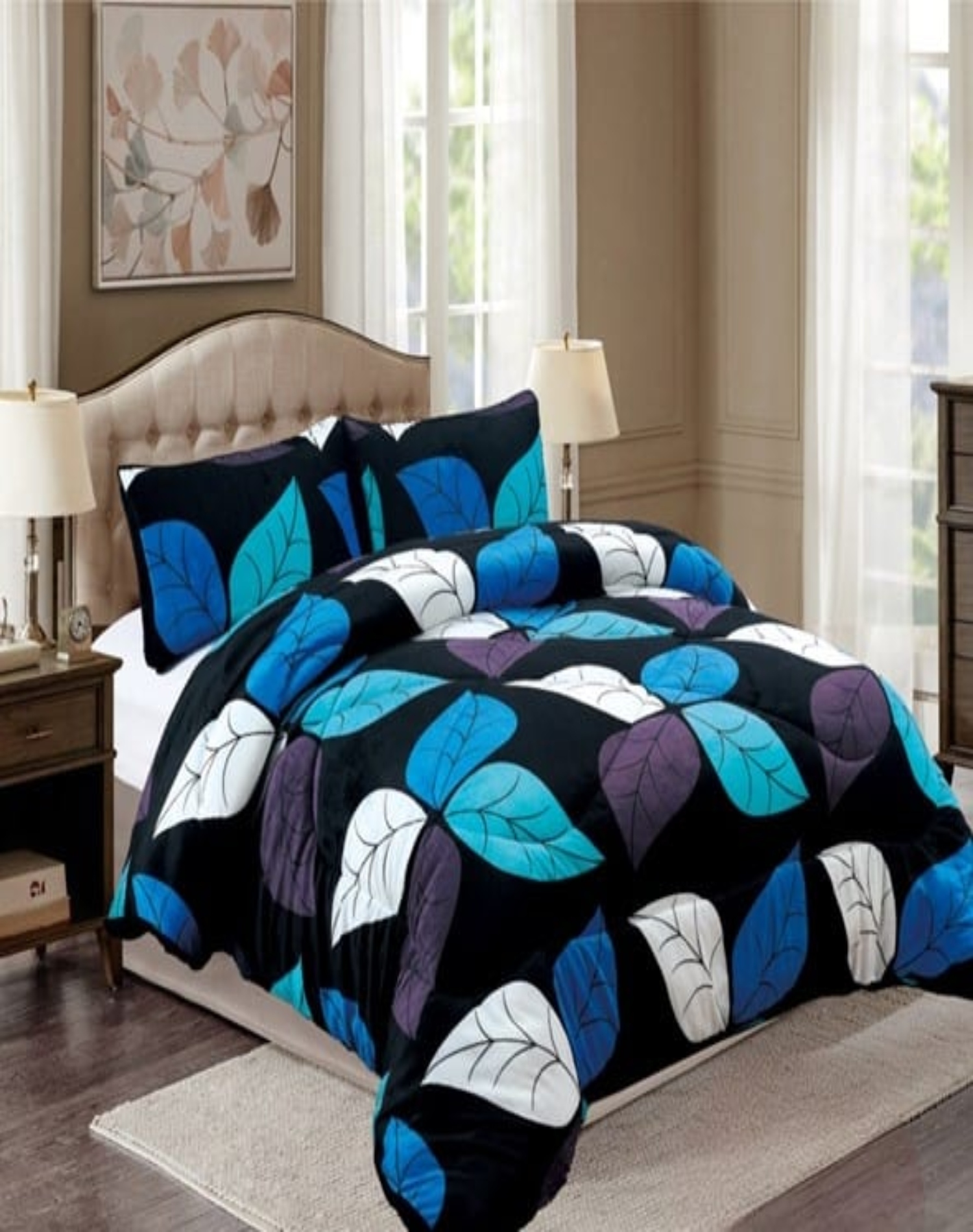 COBERTOR PLUSH MULTICOLOR INVIERNO 230X250 CHIPORRO ULTRA CÁLIDO A15 - 3