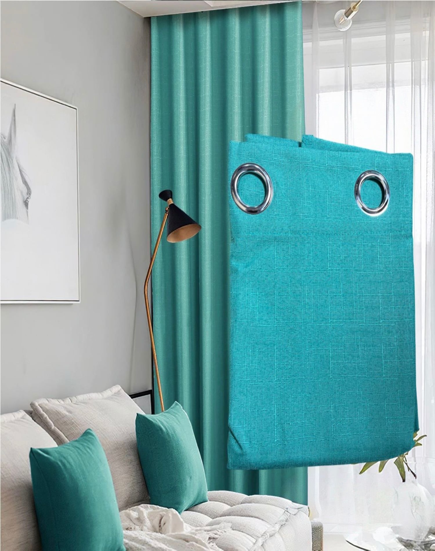JUEGO CORTINAS BLACKOUT 140X230 AISLANTE TÉRMICO 2 - 3
