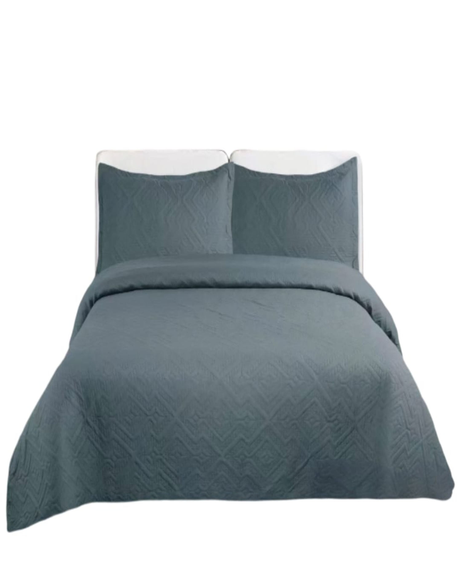 CUBRECAMA 2 PLAZAS GRIS QUILT VERANO LIGERO E5 - 1