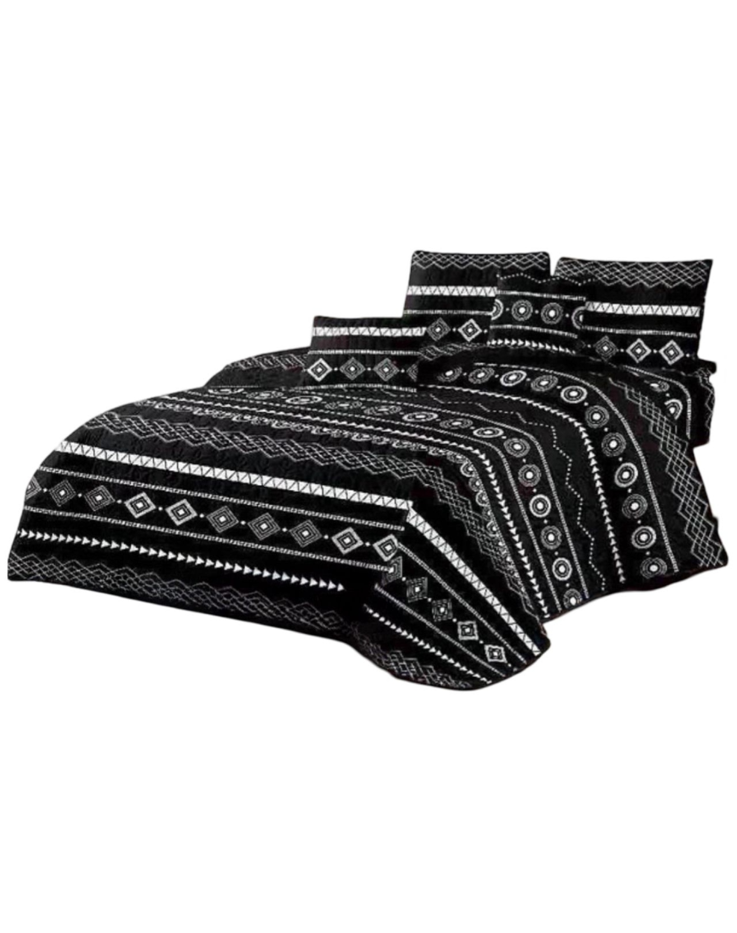 CUBRECAMA MULTICOLOR QUILT VERANO KING + 2 FUNDAS ALMOHADA D10 - 1