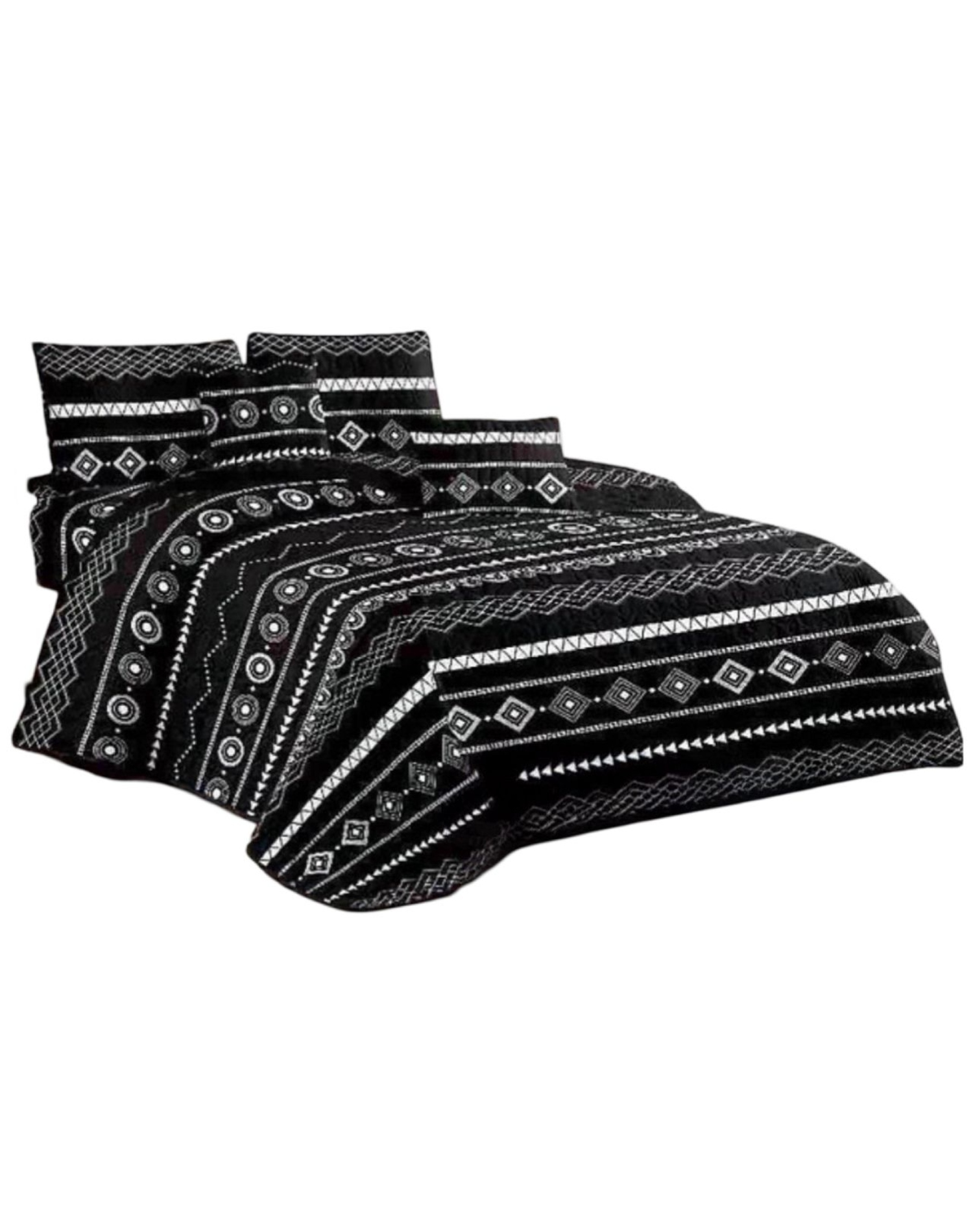 CUBRECAMA MULTICOLOR QUILT VERANO KING + 2 FUNDAS ALMOHADA D10 - 2