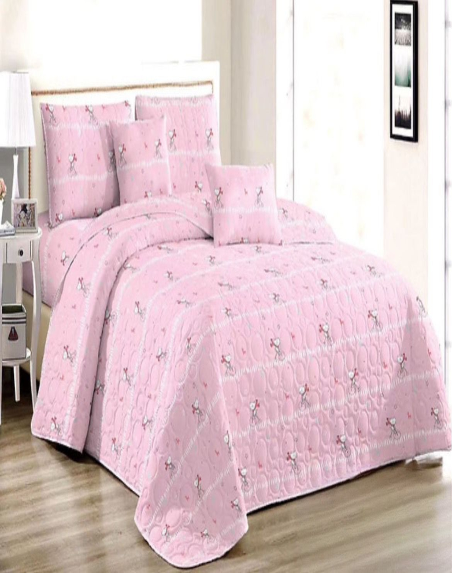 CUBRECAMA MULTICOLOR 1P Y MEDIA QUILT VERANO + FUNDA ALMOHADA D18 - 3