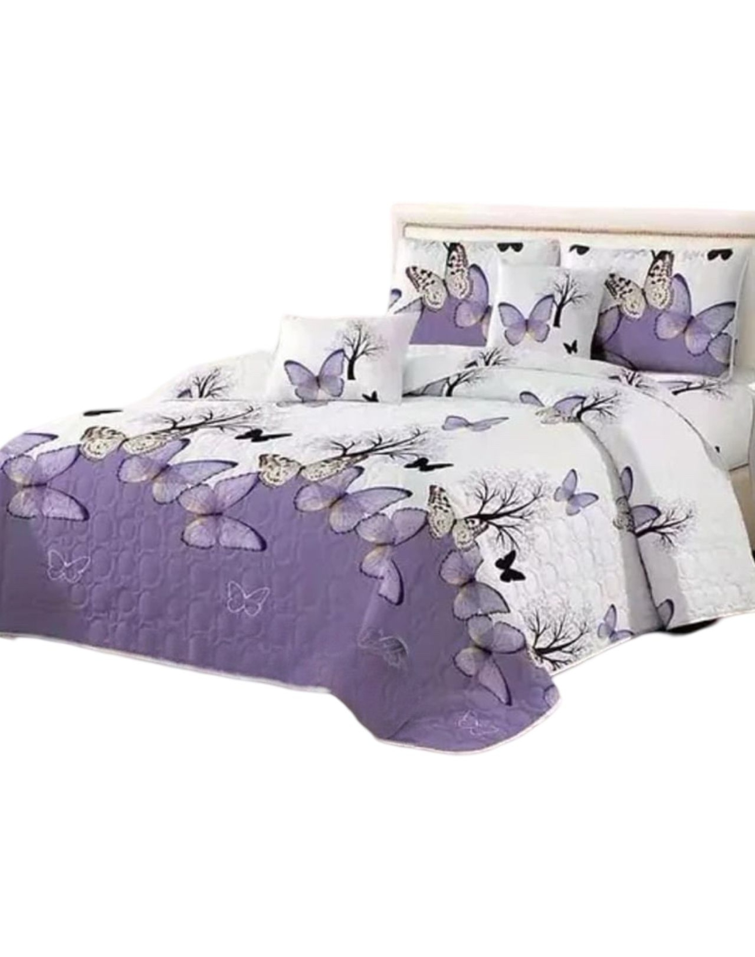 CUBRECAMA MULTICOLOR QUILT VERANO KING + 2 FUNDAS ALMOHADA D16 - 1