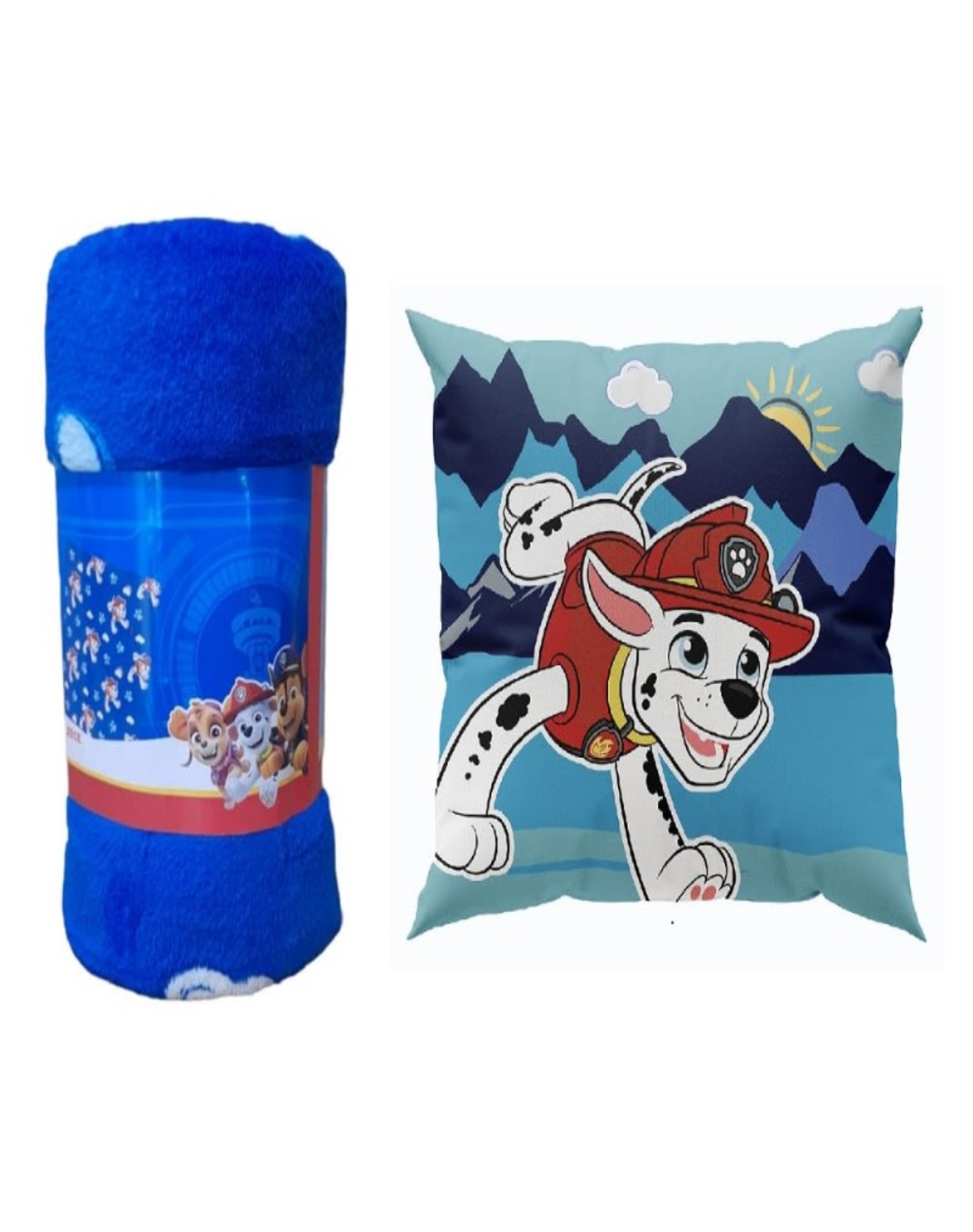 PACK MANTA INFANTIL MULTICOLOR + COJÍN NIÑO DISEÑO ANIMADO 19O4 - 1