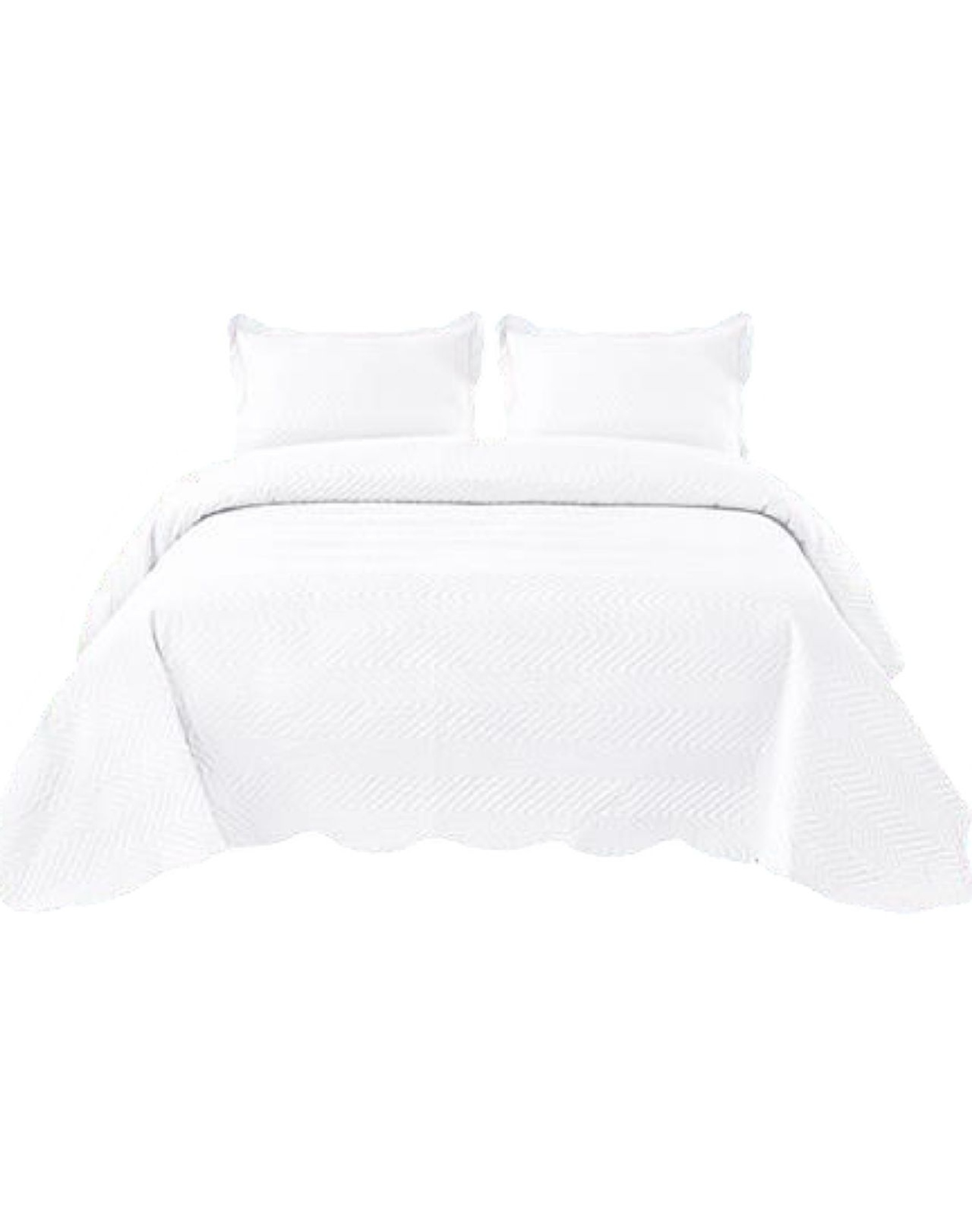 CUBRECAMA BLANCO QUILT PLAZA Y MEDIA VERANO UNICOLOR 11N05 - 1