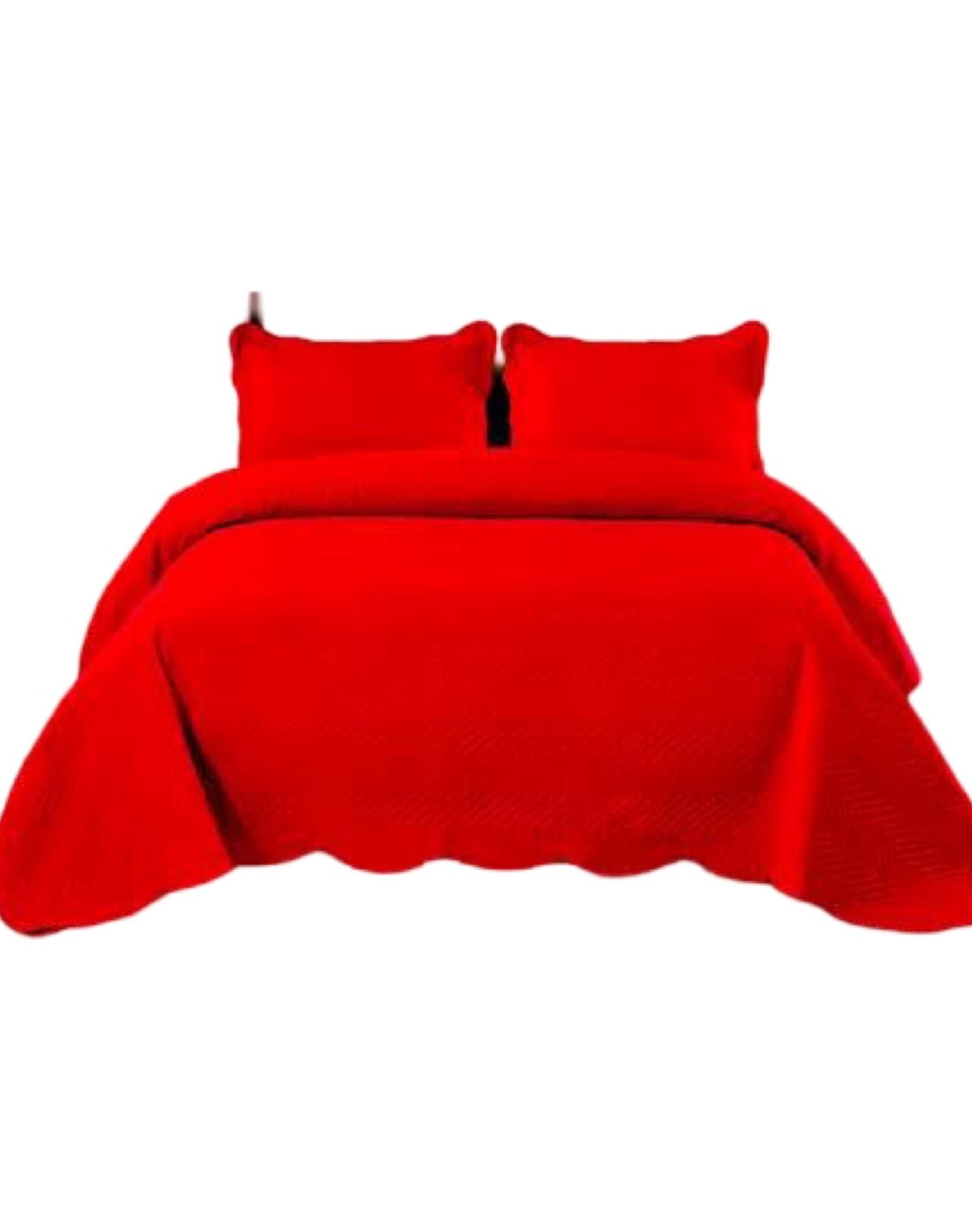 CUBRECAMA ROJO QUILT PLAZA Y MEDIA VERANO 11N04 - 1