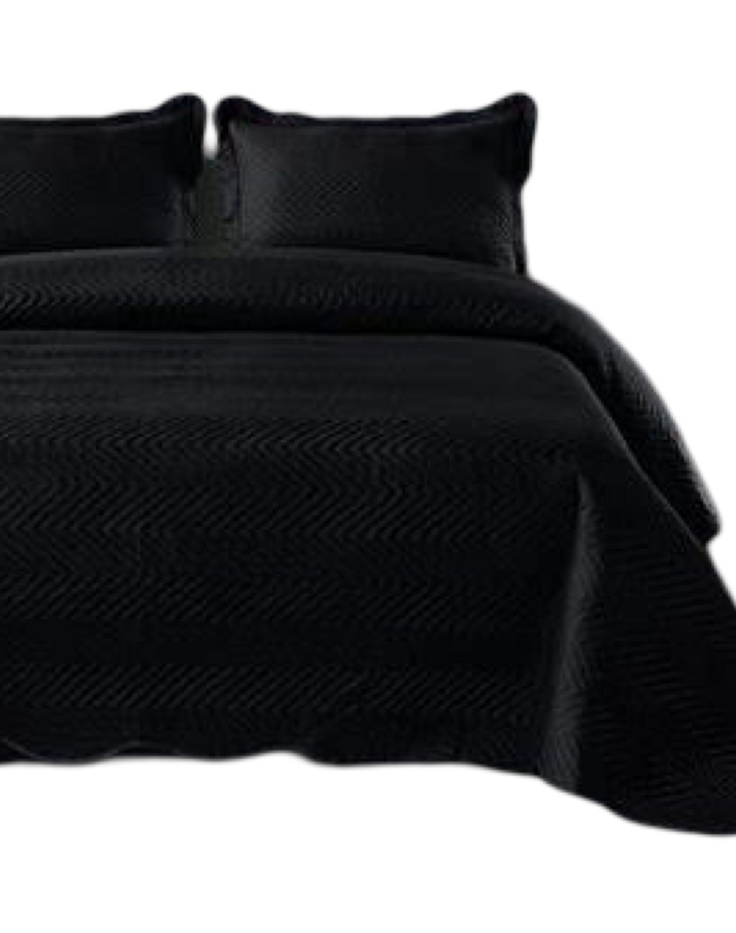 CUBRECAMA NEGRO QUILT PLAZA Y MEDIA VERANO 11N03 - 2