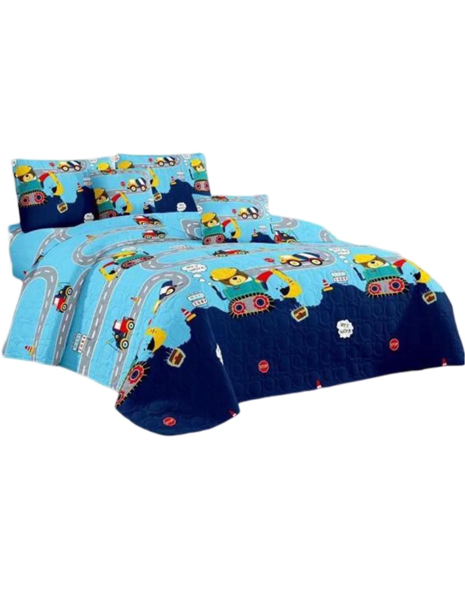 CUBRECAMA MULTICOLOR QUILT PLAZA Y MEDIA VERANO NIÑO 11N06 - 1