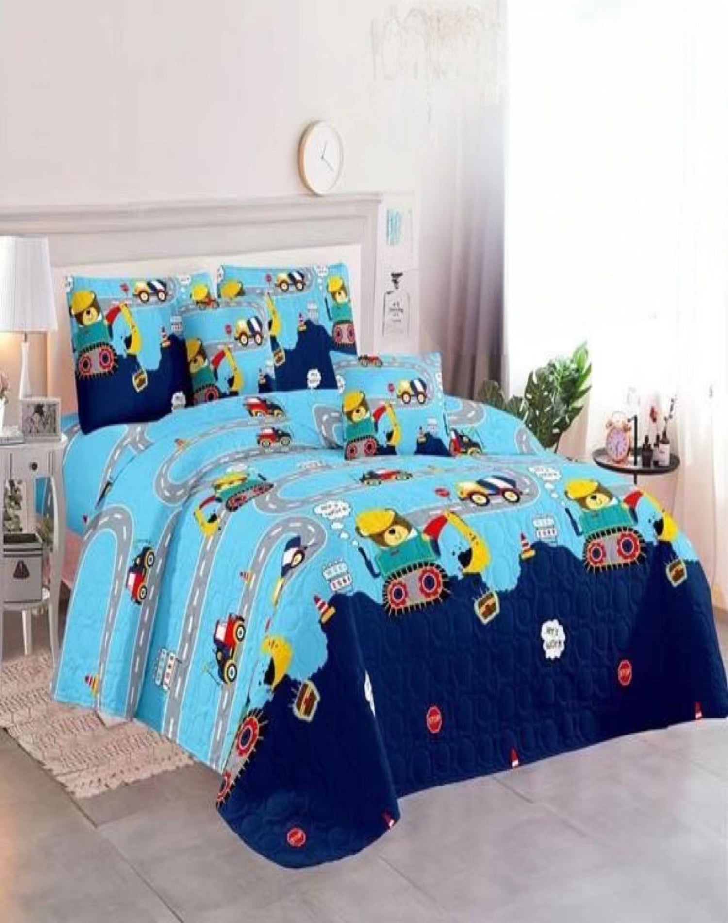 CUBRECAMA MULTICOLOR QUILT PLAZA Y MEDIA VERANO NIÑO 11N06 - 3