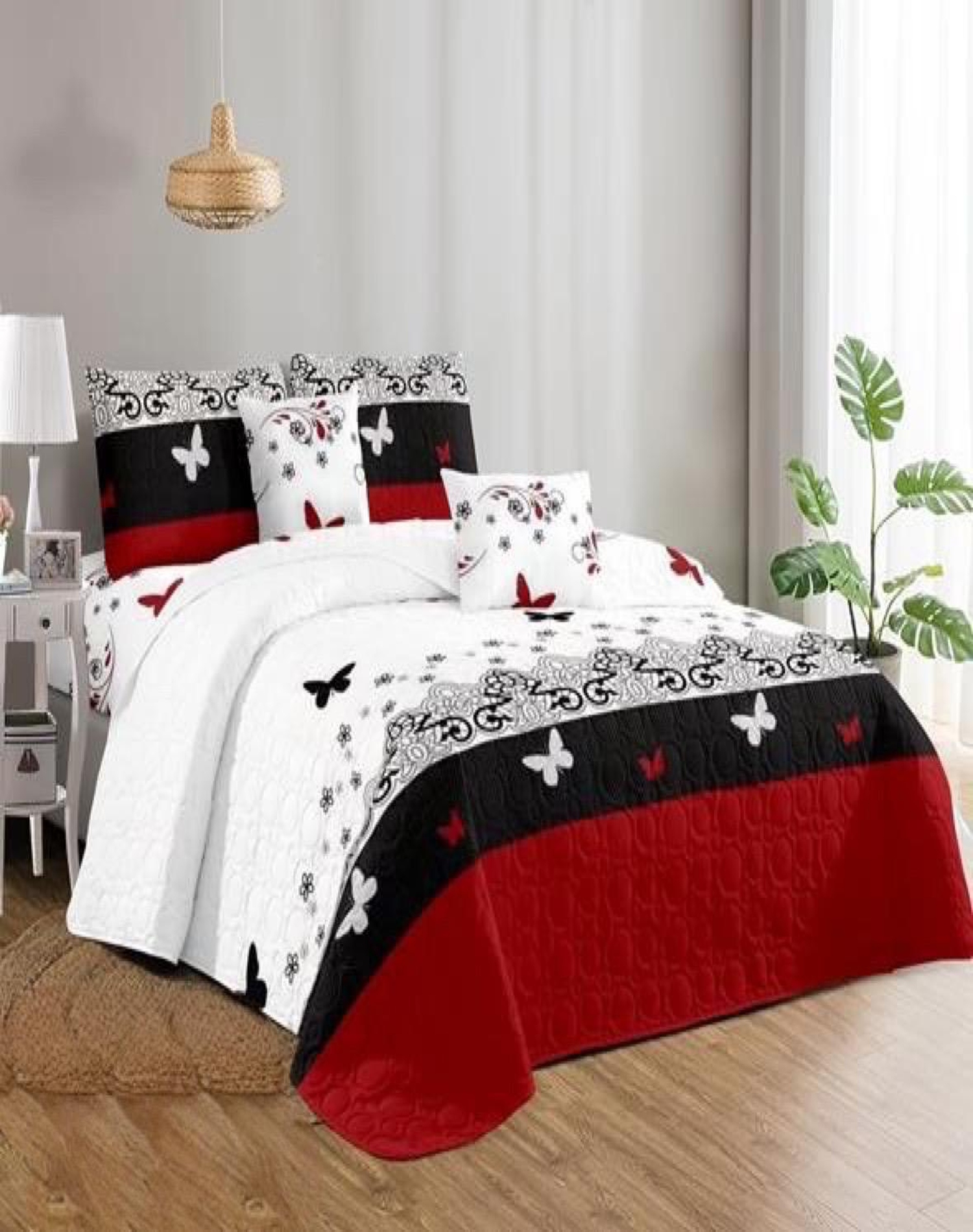 CUBRECAMA MULTICOLOR QUILT 2 PLAZAS+2 FUNDAS VERANO FRESCO 13N47 - 3