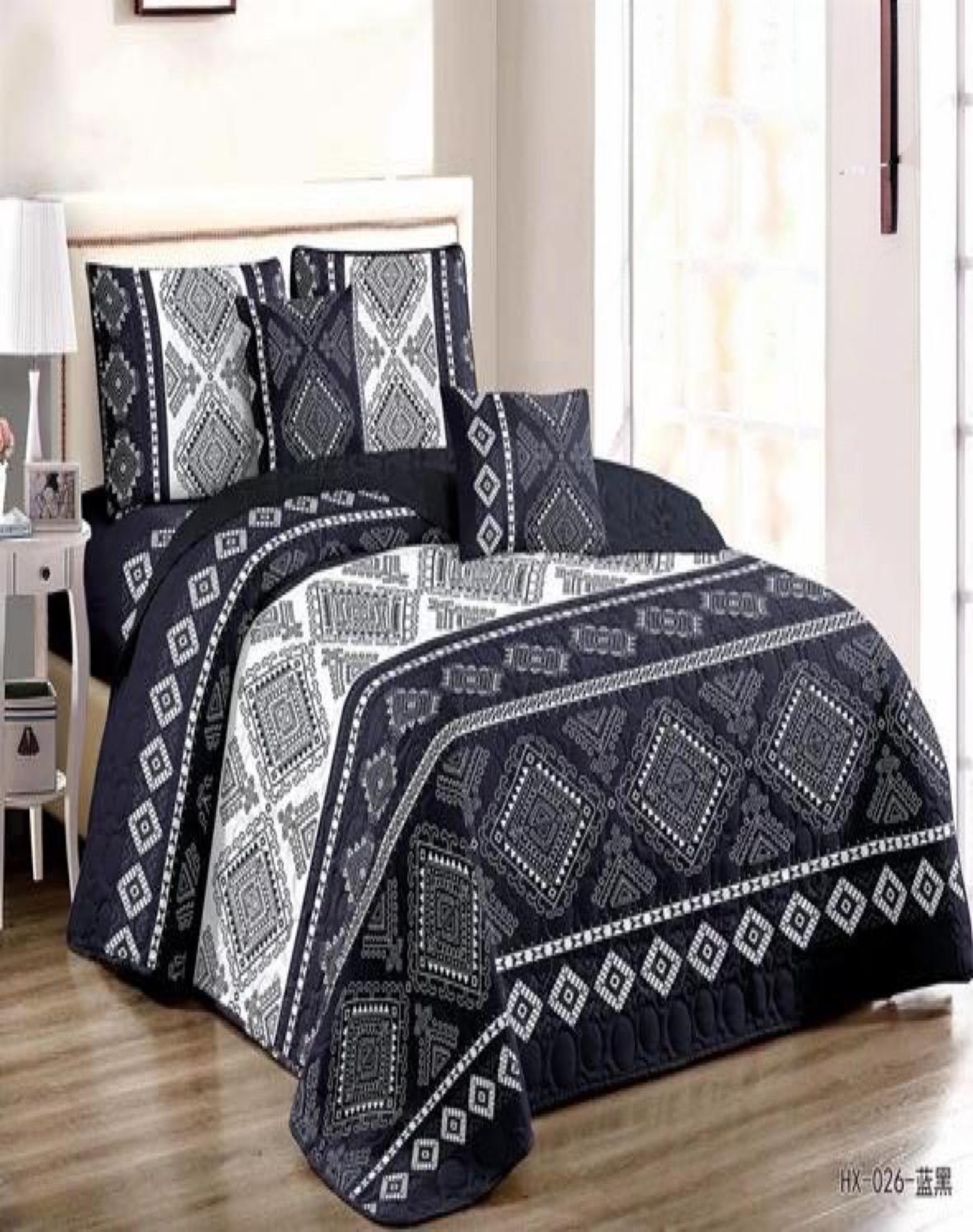CUBRECAMA MULTICOLOR QUILT 2 PLAZAS+2 FUNDAS VERANO FRESCO 13N12 - 3