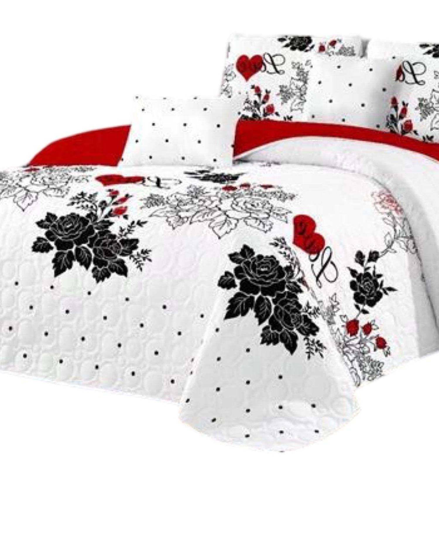 CUBRECAMA MULTICOLOR QUILT 2 PLAZAS+2 FUNDAS VERANO FRESCO 13N52 - 2