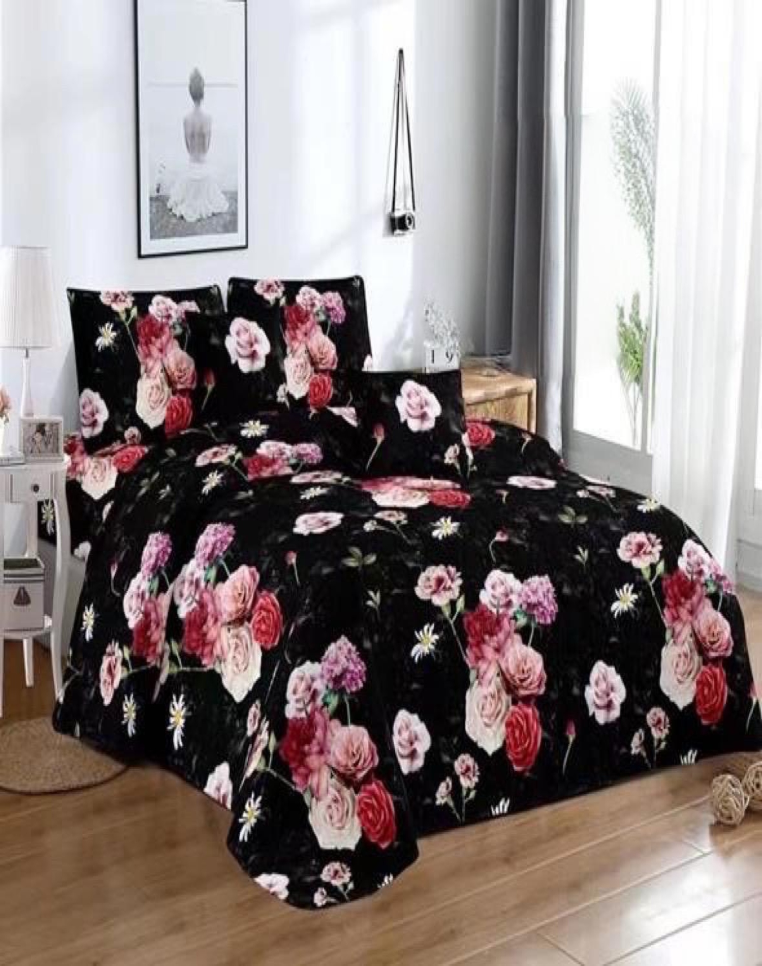CUBRECAMA MULTICOLOR QUILT 2 PLAZAS+2 FUNDAS VERANO FRESCO 13N04 - 3