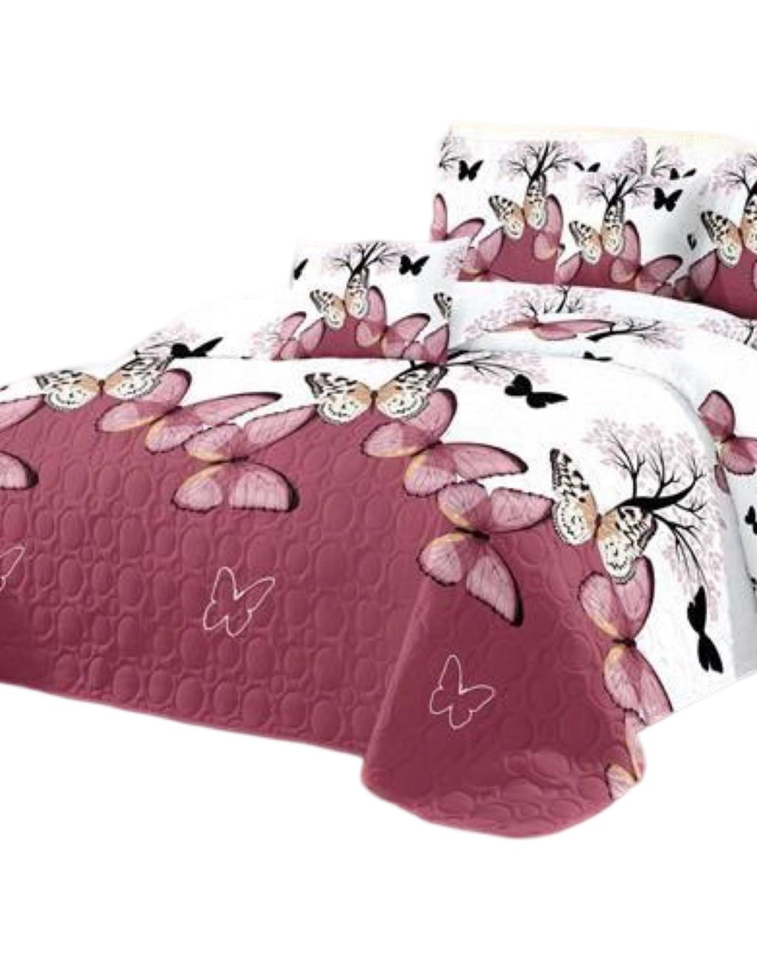 CUBRECAMA MULTICOLOR QUILT 2 PLAZAS+2 FUNDAS VERANO FRESCO 13N05 - 2