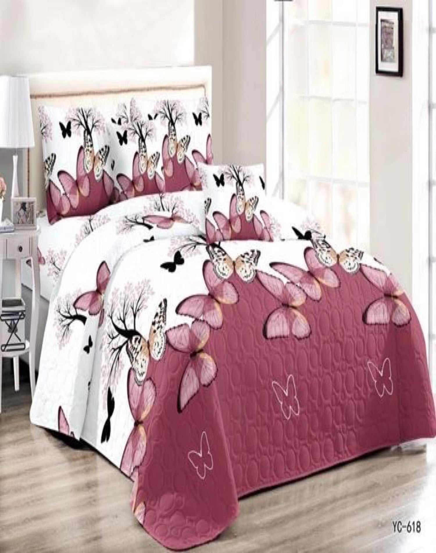 CUBRECAMA MULTICOLOR QUILT 2 PLAZAS+2 FUNDAS VERANO FRESCO 13N05 - 3