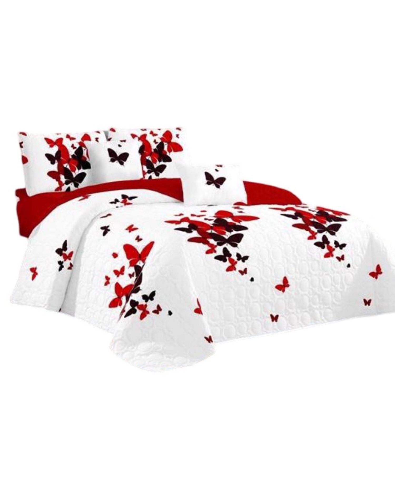 CUBRECAMA MULTICOLOR QUILT 2 PLAZAS+2 FUNDAS VERANO FRESCO 13N11 - 1