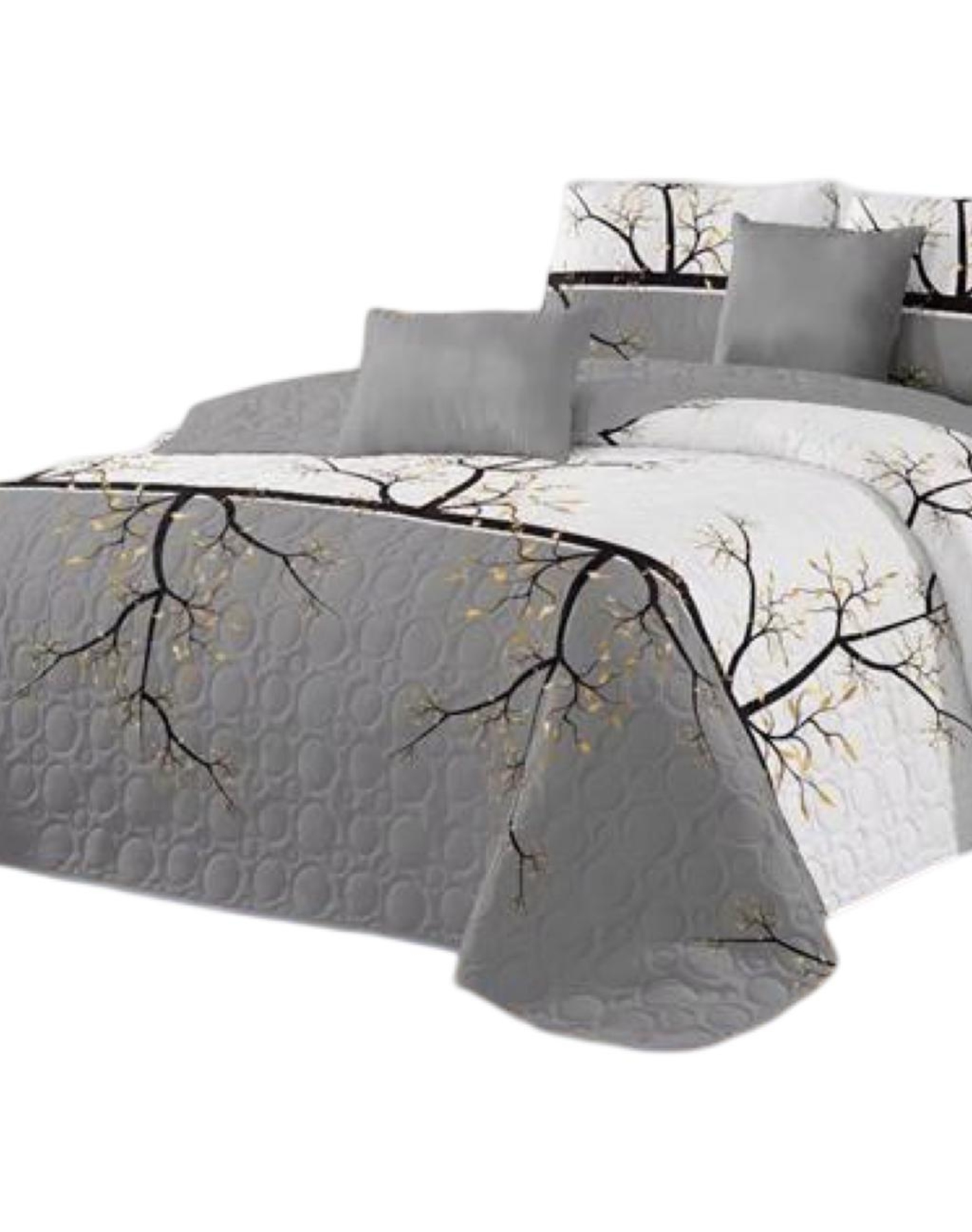 CUBRECAMA MULTICOLOR QUILT 2 PLAZAS+2 FUNDAS VERANO FRESCO 13N43 - 2