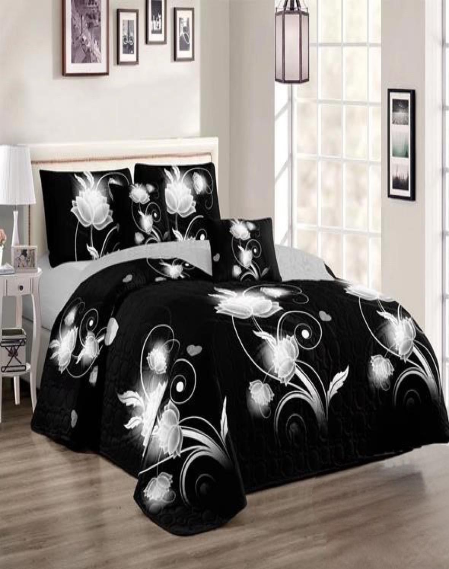 CUBRECAMA MULTICOLOR QUILT 2 PLAZAS+2 FUNDAS VERANO FRESCO 13N49 - 3