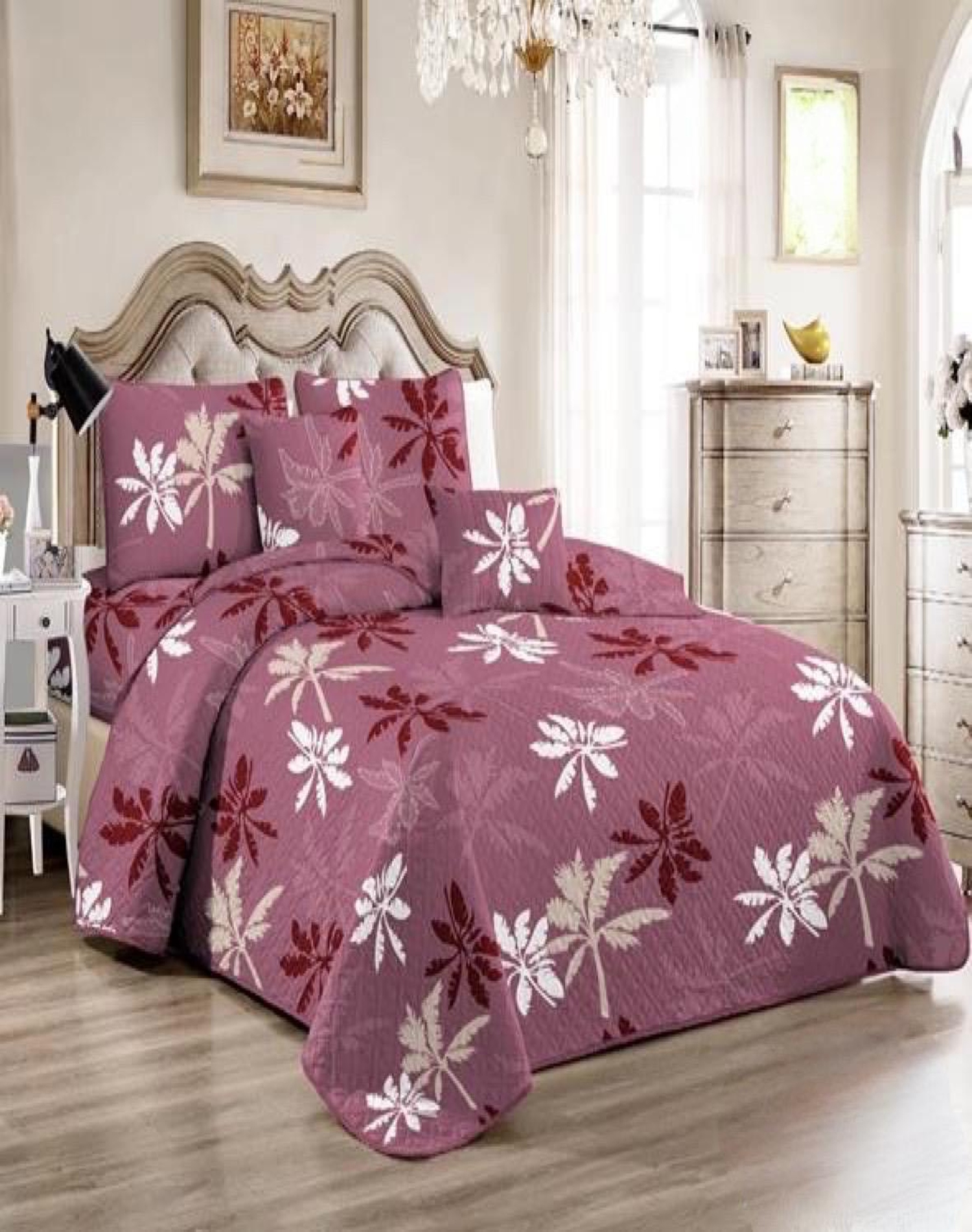 CUBRECAMA MULTICOLOR QUILT 2 PLAZAS+2 FUNDAS VERANO FRESCO 13N31 - 3