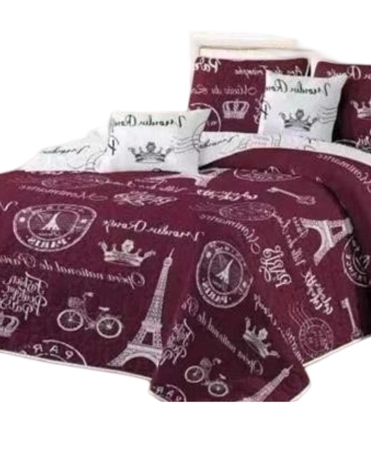 CUBRECAMA MULTICOLOR QUILT 2 PLAZAS+2 FUNDAS VERANO FRESCO 13N54 - 2